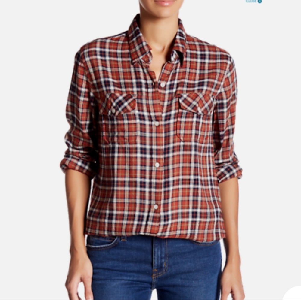 CURRENT/ELLIOTT Plaid Shirt
